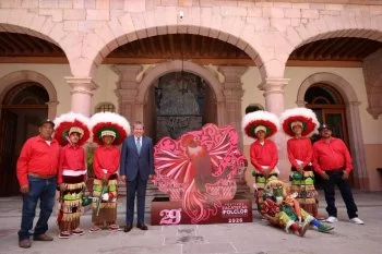 Gobernador David Monreal presenta la edición 29 del Festival Zacatecas del Folclor Internacional