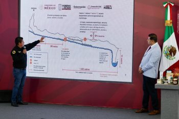 Gobierno de Puebla acompaña a familias tras emergencia en grutas de Cuetzalan