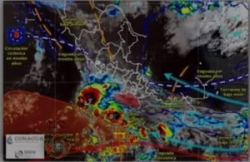 Onda Tropical 18 traerá lluvias y vientos fuertes a Guerrero; monitorean dos zonas de baja presión