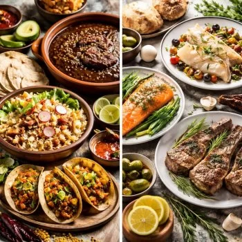 Mole, Pozole y Tacos al Pastor vs. Salmón, Bacalao y Cordero: Dos Mundos Culinarios