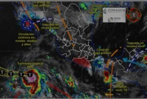Lluvias y vientos fuertes por tormenta tropical Elida en Guerrero