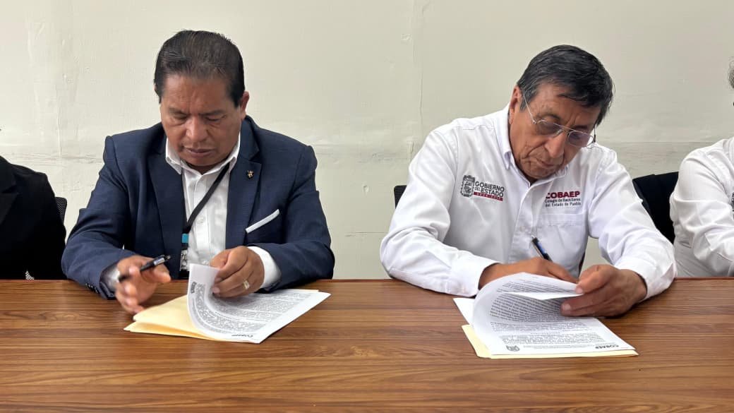 COBAEP y Tecnológico de Zacapoaxtla firman alianza para impulsar educación superior en Puebla