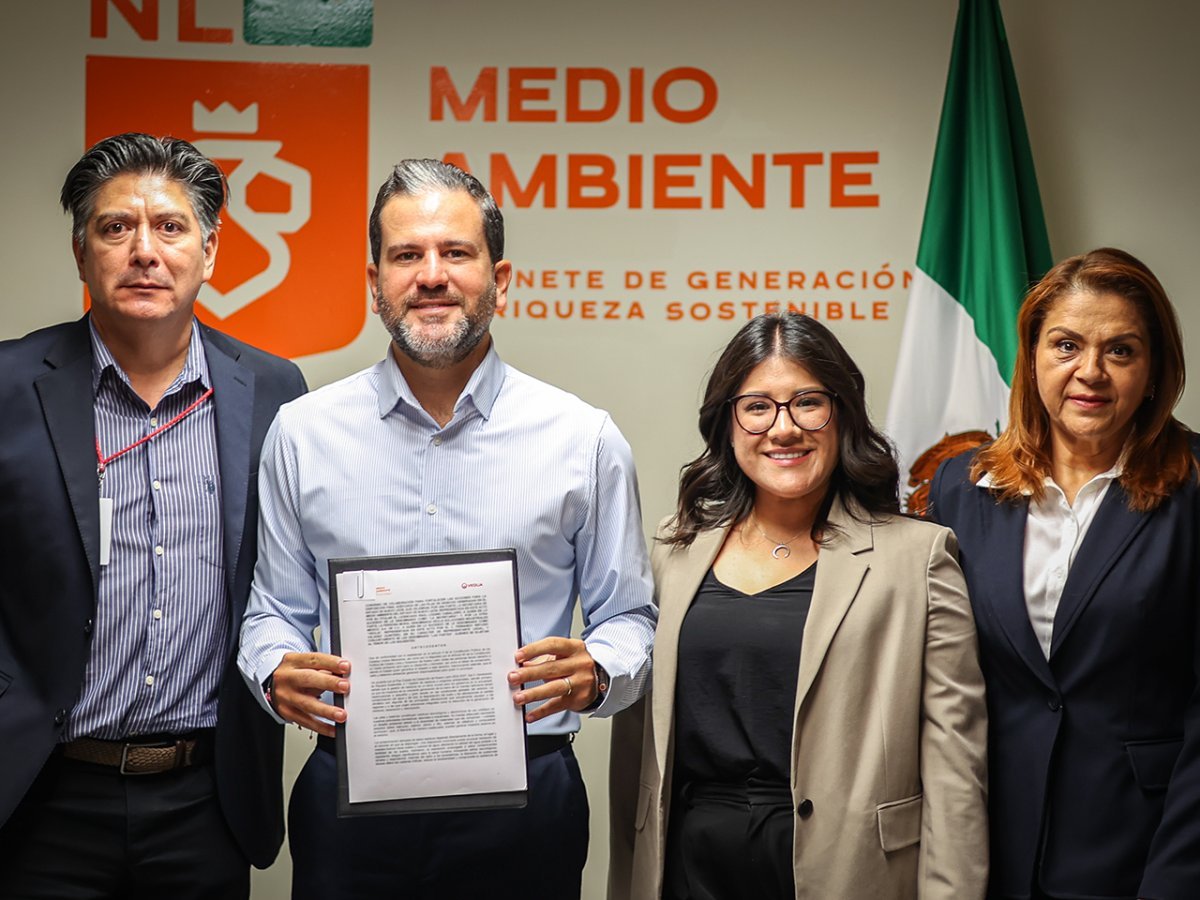 Nuevo León firma convenio con Veolia para disposición segura de pilas usadas