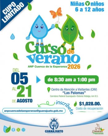 Guanajuato lanza curso de verano 2026 para fomentar amor por la naturaleza en niños