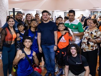 Samuel García anuncia apoyos y nuevo centro fitness para impulsar el deporte en NL