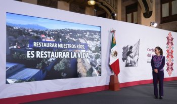 Sheinbaum anuncia inversión de 20 mil mdp para sanear los ríos más contaminados del país