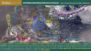 Vaguada monzónica provocará lluvias intensas en tres regiones de Oaxaca