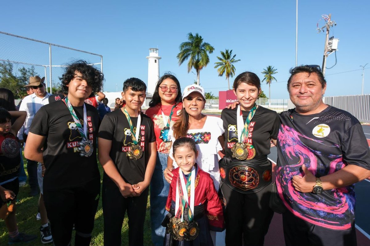 Mara Lezama inaugura primera pista de atletismo certificada en la Península de Yucatán