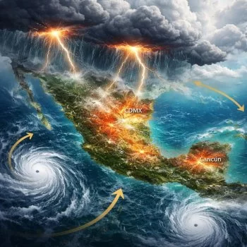 Clima en México hoy 20 de julio de 2026: tormentas eléctricas en CDMX, Cancún y Tepic con lluvias intensas