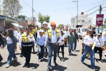 Gobierno de Puebla inicia paquete de pavimentación 2026 con 36 mil toneladas de material pétreo