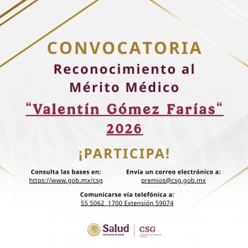 SESA Querétaro abre convocatoria para el Reconocimiento al Mérito Médico ‘Valentín Gómez Farías’ 2026