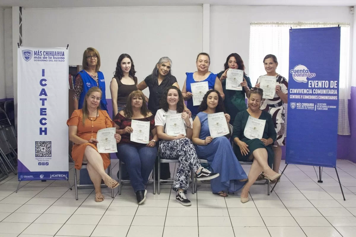 Usuarias del centro comunitario Nombre de Dios concluyen curso de Corte y Confección en Chihuahua