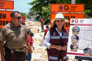 Gobernadora Mara Lezama invierte 5.5 mdp en desfondes de 8 colonias de Chetumal
