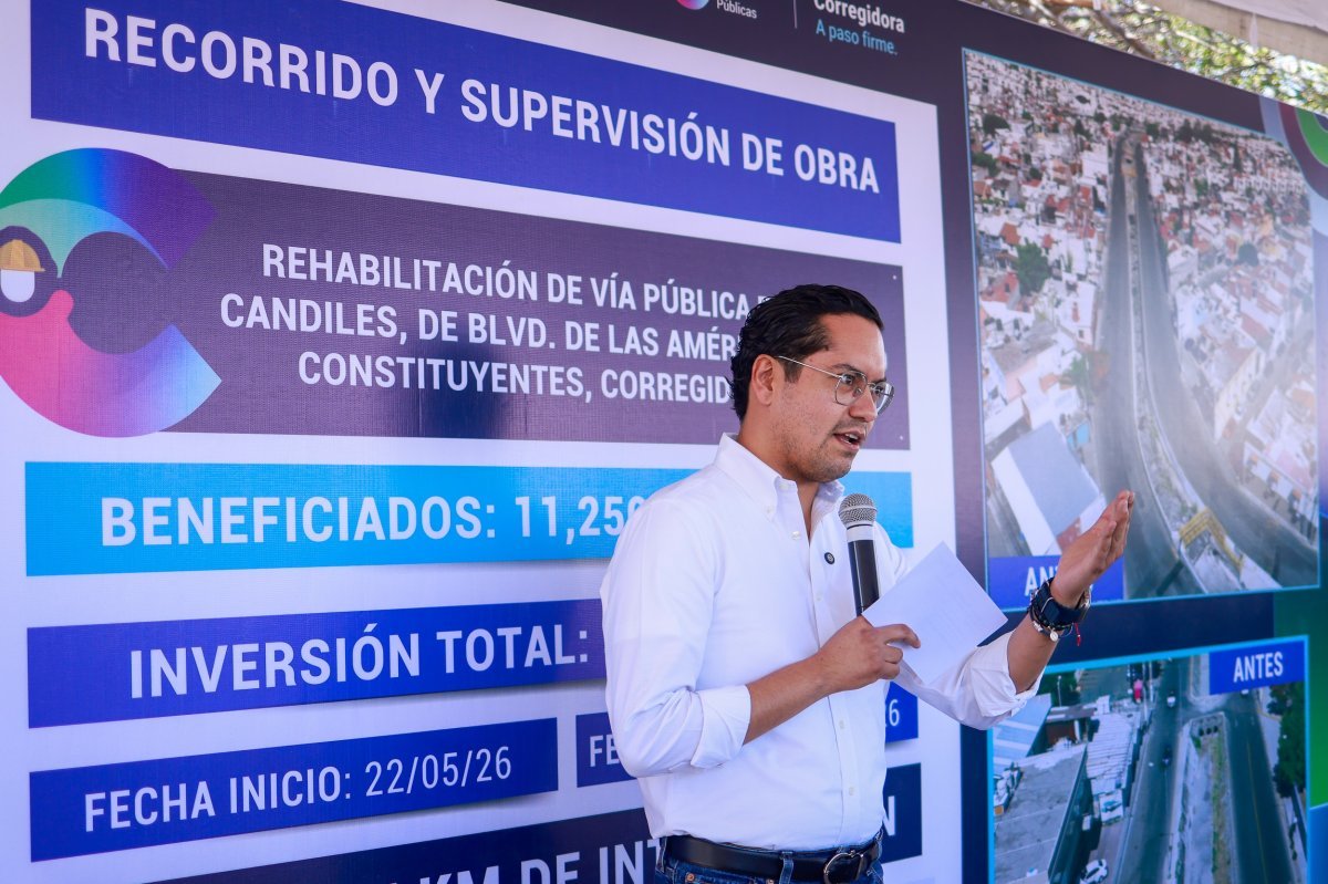 Gobierno de Querétaro invierte 25.3 mdp en rehabilitación de Avenida Candiles en Corregidora