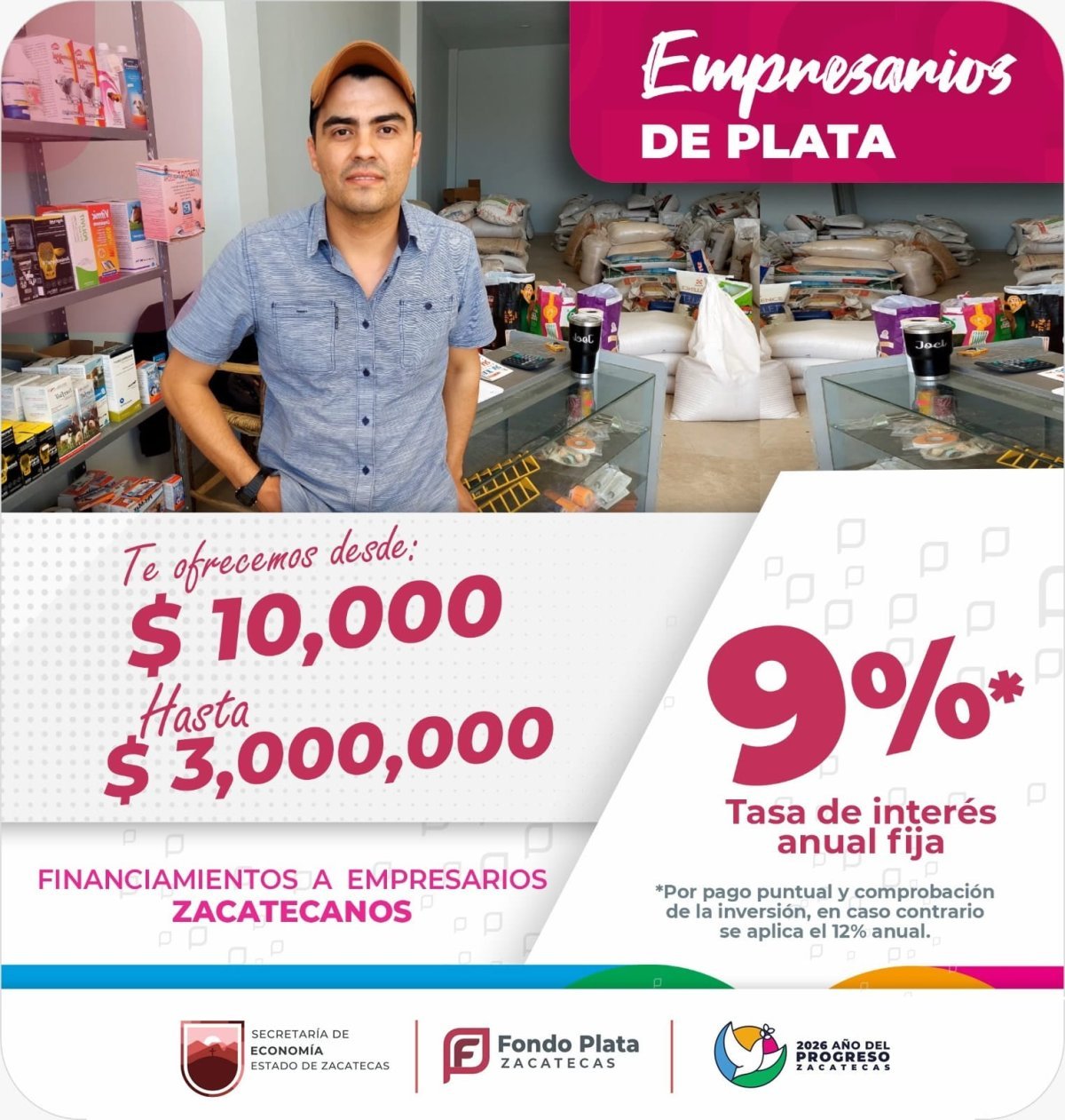Gobierno de Zacatecas ofrece créditos con tasas preferenciales para emprendedores y empresas