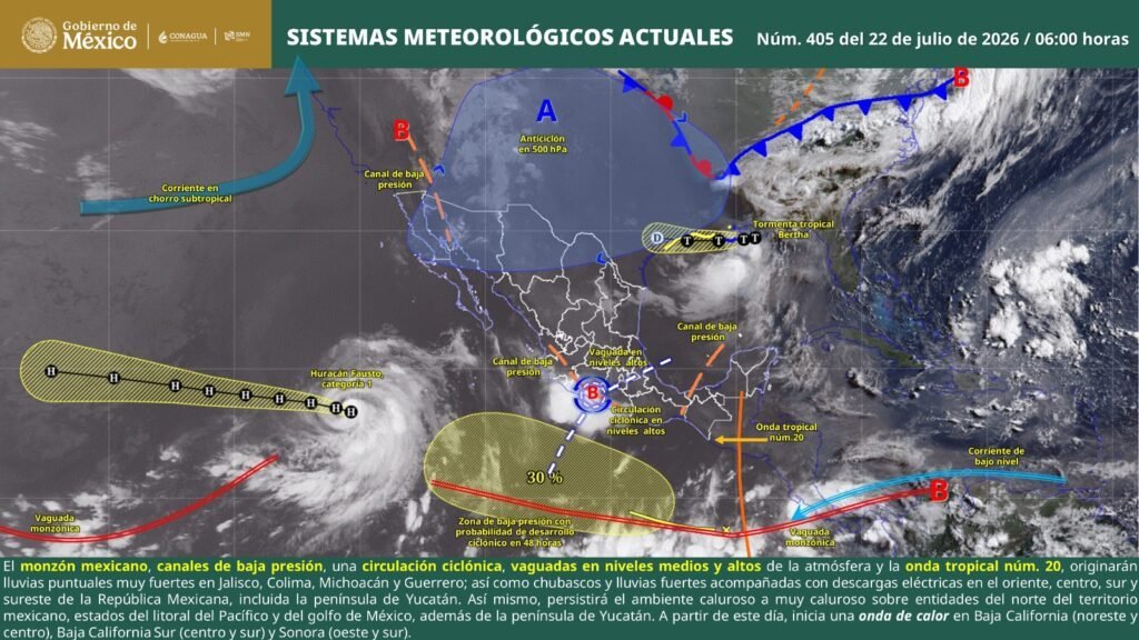 Oaxaca: clima estable con calor intenso y chubascos aislados en Sierra Sur