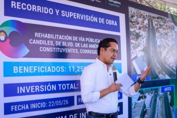 Gobierno de Querétaro invierte 25.3 mdp en rehabilitación de Avenida Candiles en Corregidora