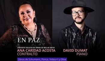 Contralto Ana Caridad Acosta y pianista David Dumat ofrecerán recital en Bellas Artes