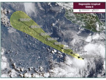 Depresión Tropical Siete-E no dejará lluvias en Oaxaca pero sí Mar de Fondo