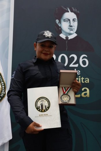 Dos custodios de Guanajuato reciben Medalla al Mérito Penitenciario por su labor en reinserción social