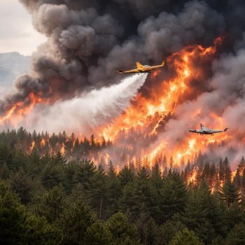 España declara emergencia nacional por incendios forestales y solicita aviones a la Unión Europea