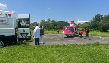 ISSSTE estabiliza y traslada por vía aérea a paciente con evento cerebrovascular en Hidalgo