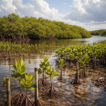 Comunidades de Yucatán restauran manglares para protegerse de huracanes y recuperar ecosistemas