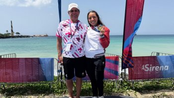 Dalia Moreno gana oro y bronce en aguas abiertas de Centroamericanos
