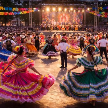 Más de 350 bailarines participan en el Festival Nacional de Folclor 'Sones de Mi Tierra' en Soledad de Graciano Sánchez