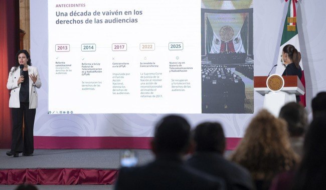 Gobierno de Sheinbaum lanza consulta pública sobre derechos de audiencias en telecomunicaciones