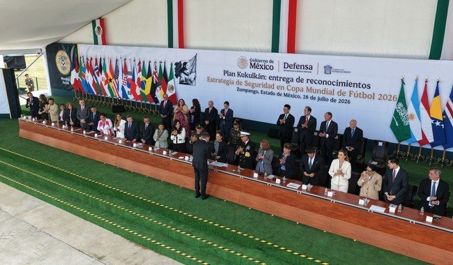 Sheinbaum encabeza entrega de reconocimientos del Plan Kukulkán; destaca coordinación en Mundial 2026