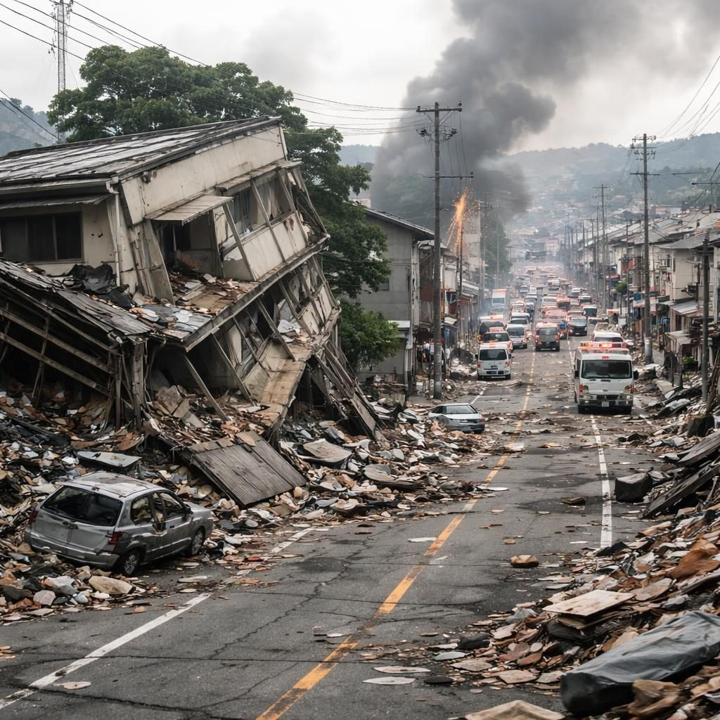 Sismo de 7.1 en sur de Japón deja heridos y daños materiales en evaluación