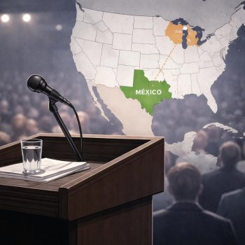 Trump vuelve a referirse a México como "Méjijo" en mitin en Michigan