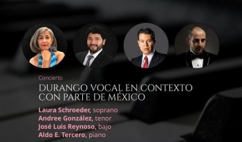 Recital 'Durango vocal en contexto' rendirá homenaje a la música del estado en Bellas Artes