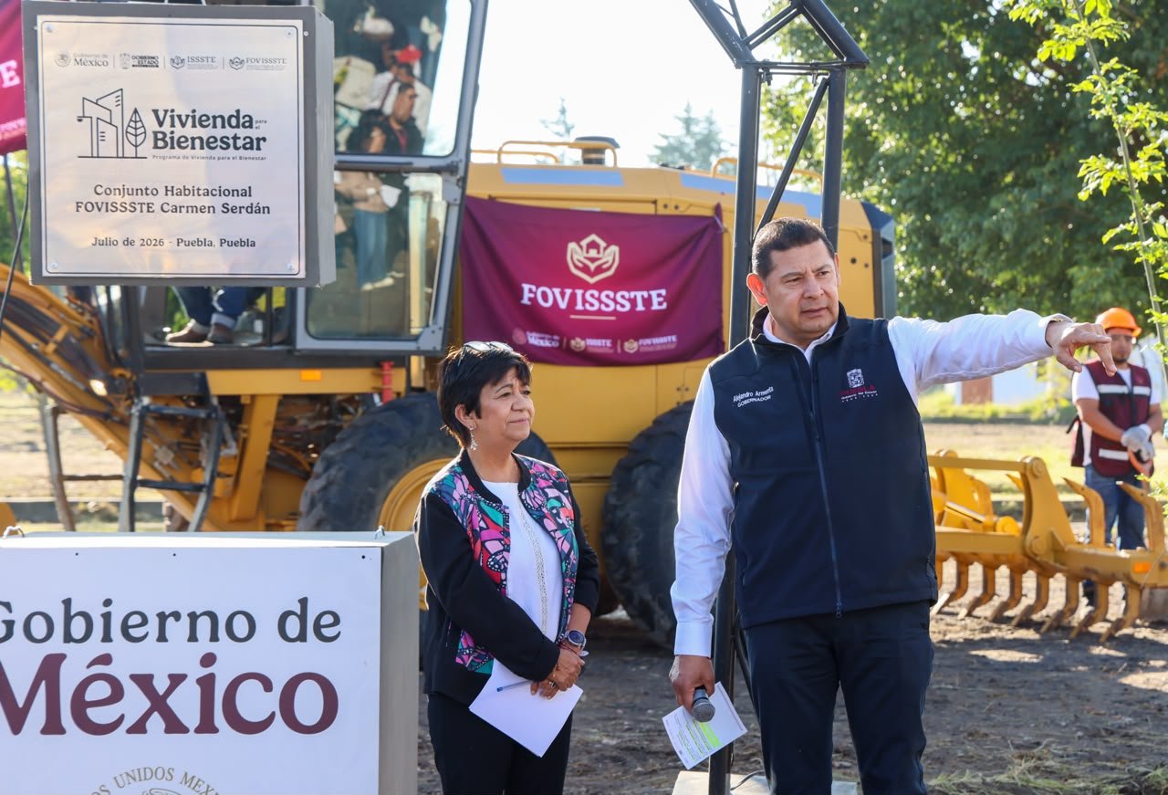 Tras 34 años, arranca en Puebla la construcción del conjunto habitacional Carmen Serdán del ISSSTE