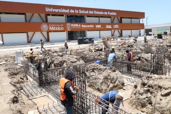 CAPCEE supervisa avances en sede de la Universidad de la Salud en Izúcar