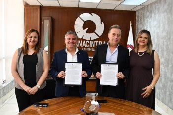 Firman convenio Inadet y Canacintra para impulsar desarrollo tecnológico en Chihuahua