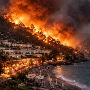 Grecia evacúa a 8 mil personas en Creta por incendios forestales que dejan tres bomberos muertos