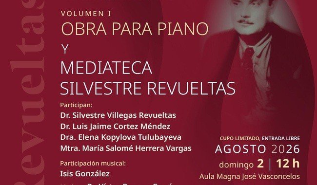 Presentan primer volumen de la obra integral de Silvestre Revueltas y la Mediateca Revueltas