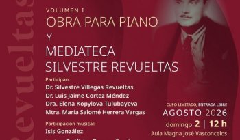 Presentan primer volumen de la obra integral de Silvestre Revueltas y la Mediateca Revueltas