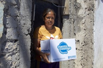 Entrega SDHyBC apoyos a 54 familias afectadas por lluvias en Jiménez