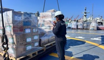 Marina traslada vía marítima más de 718 toneladas de ayuda humanitaria a Venezuela