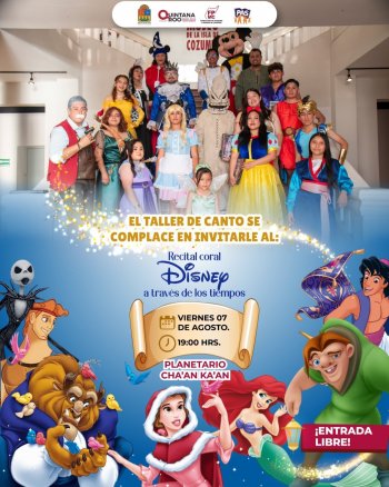 FPMC ofrecerá segunda función del recital gratuito 'Disney a través de los tiempos' en Cozumel