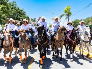 Samuel García encabeza feria del 400 aniversario de Aramberri y anuncia obras y seguridad