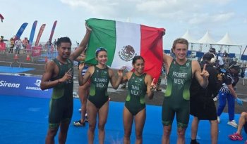 Triatlón mexicano gana oro en relevo mixto de Centroamericanos y del Caribe 2026