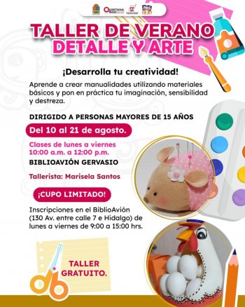 Abre FPMC inscripciones para taller gratuito de manualidades en Cozumel