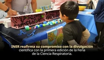 INER realiza Primera Feria de la Ciencia Respiratoria para inspirar a niñas, niños y adolescentes