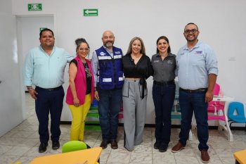 Supervisan Carrillo y alcaldesa de Meoqui programas de alimentación y cuidado infantil