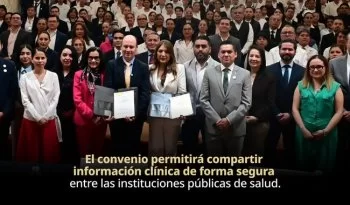 Firman convenio para impulsar expediente clínico electrónico en el sistema de salud