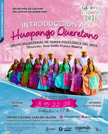 Impartirán curso gratuito de huapango queretano para niñas y niños en Casa del Faldón